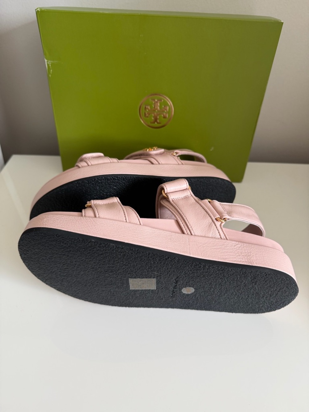 NIB Tory Burch Size 8 Kira Sport Sandal - Shell Pink 144328 - Picture 6 of 7